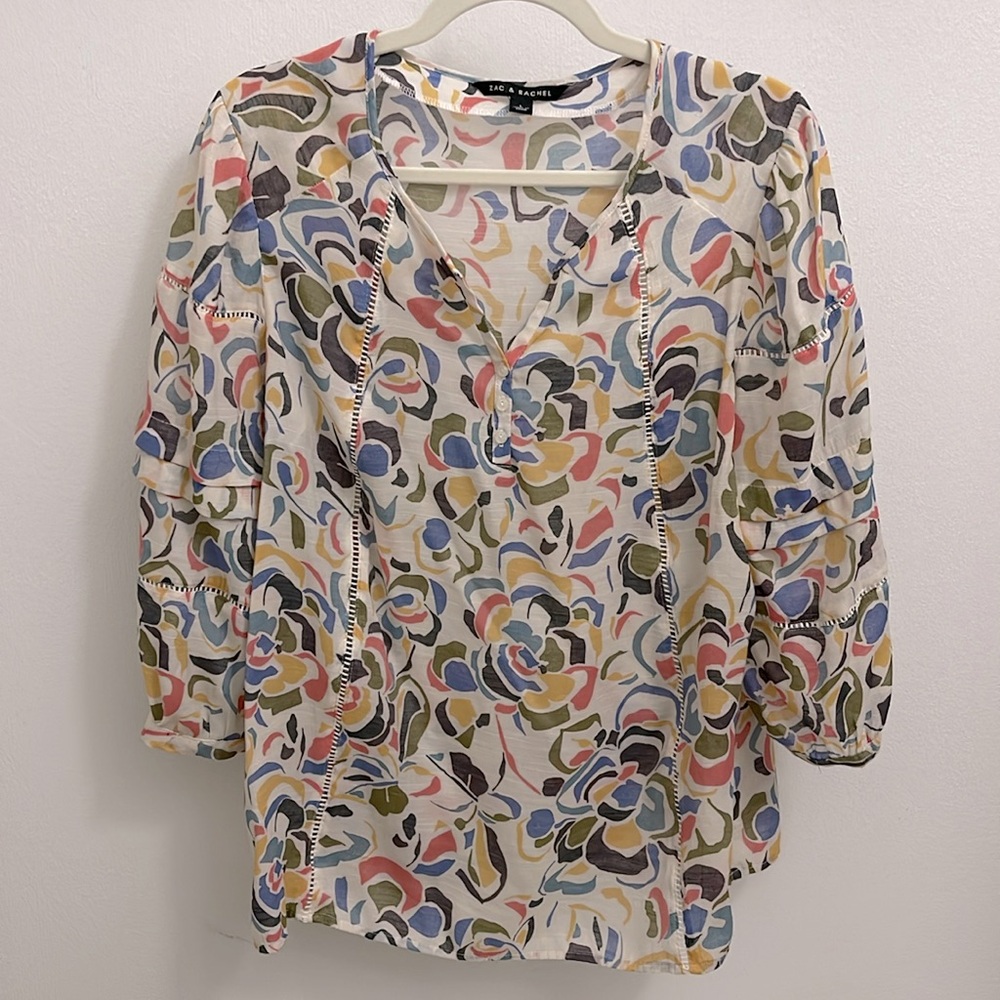 Zac & Rachel Blouse Size Large EUC